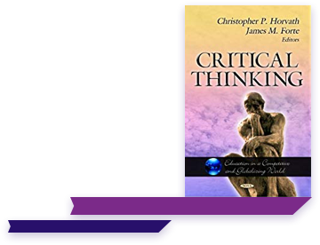 Animated Critical Thinking book graphic